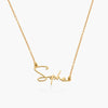 Belle Custom Name Necklace - Gold Vermeil