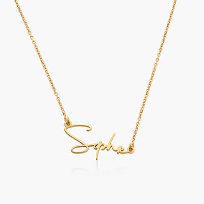 Belle Custom Name Necklace - Gold Vermeil