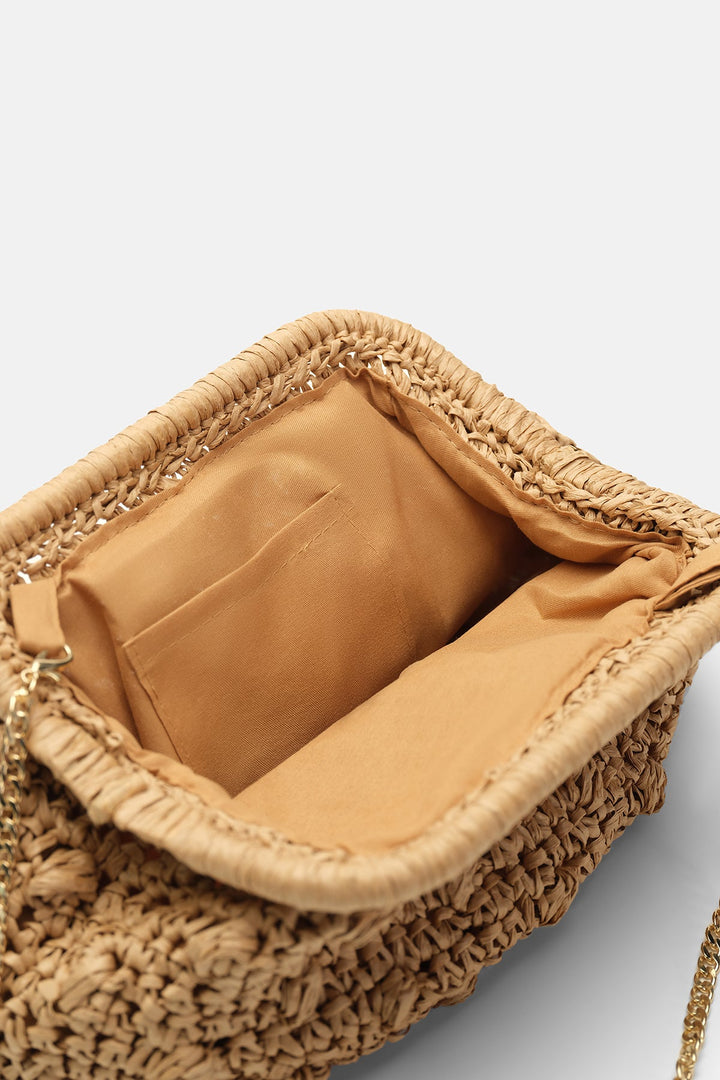 Hasır Clutch Çanta