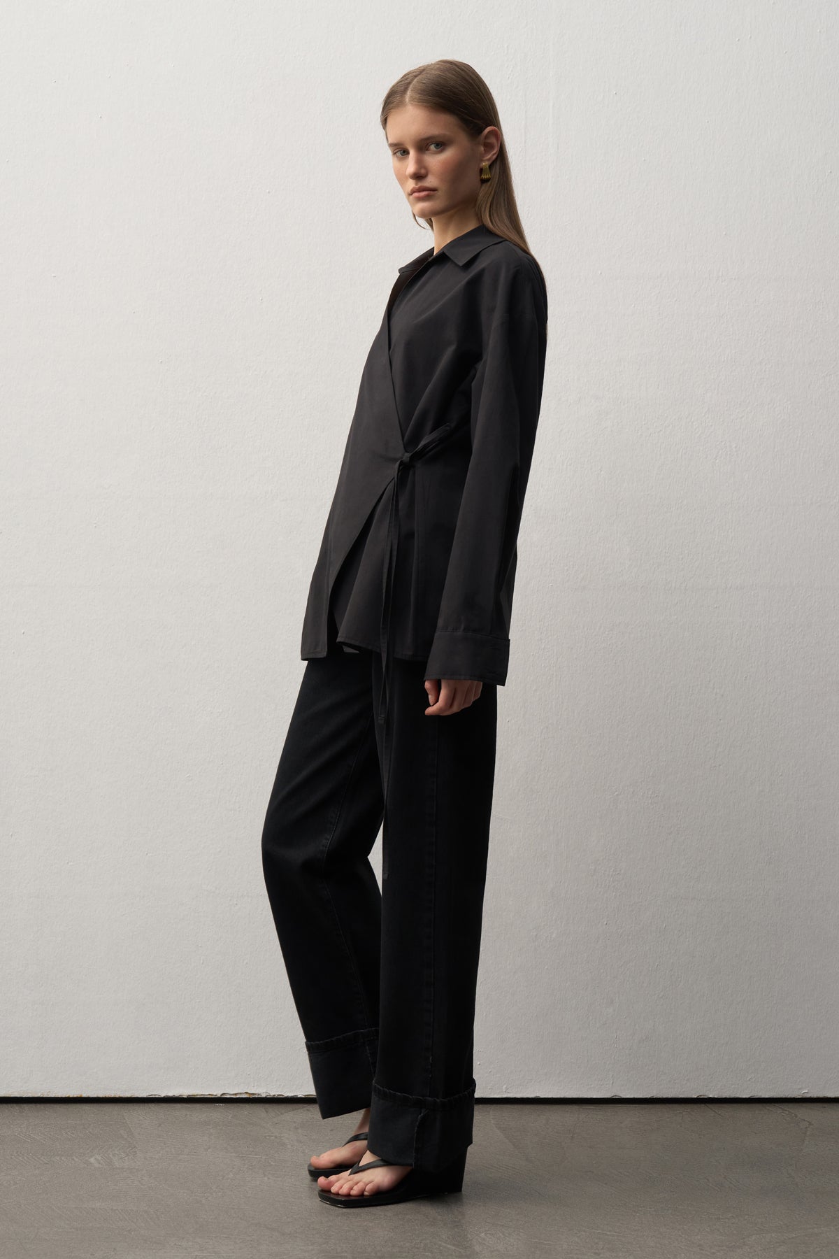 Mathilda Katlı Paça Wide Leg Jean